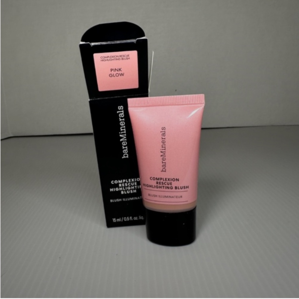 BareMinerals Complexion Rescue Highlighting Blush Pink Glow 0.5oz New in Box
